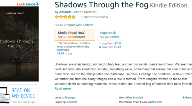2 Weeks left on KU before Shadows Through the Fog Goes Wide